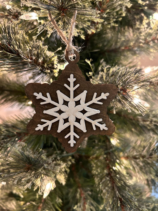 Christmas snowflake ornaments