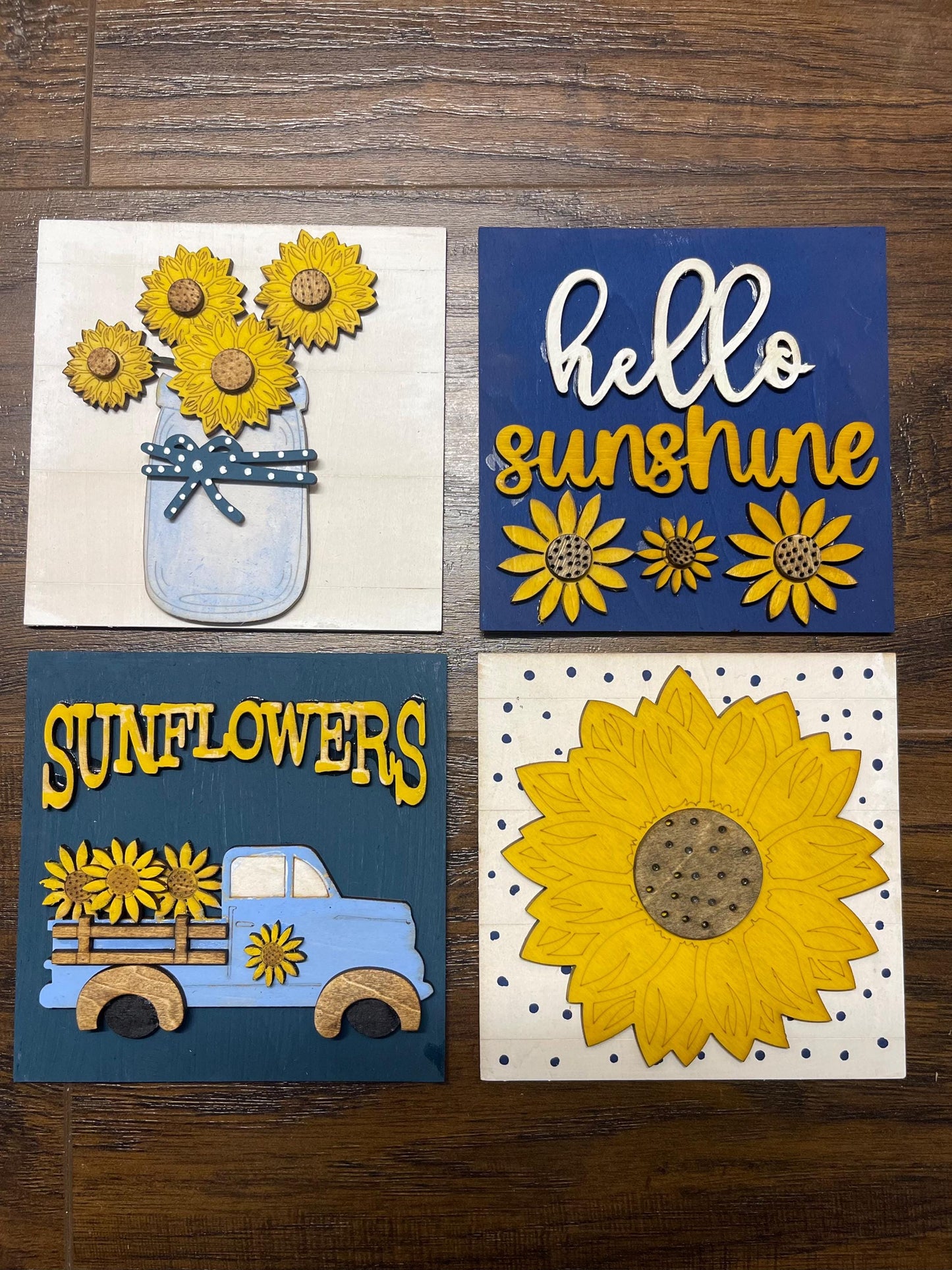 Sunflower Interchangeable Tiles for ladder stand