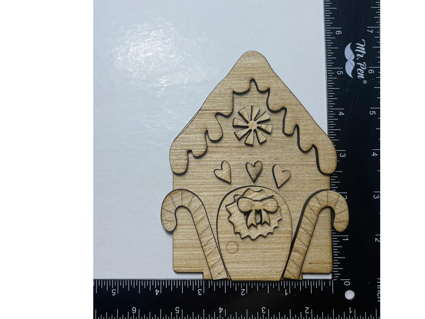 Christmas gingerbread interchangeable seasonal inserts for miniature bench